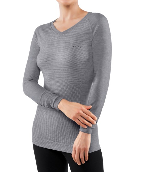 Falke Wool-Tech Light Long Sleeve Dames Shirt Grijs