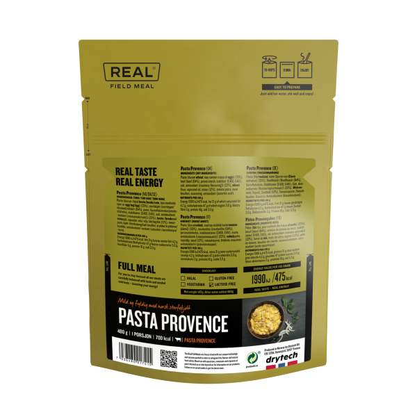Real field meal pasta provence