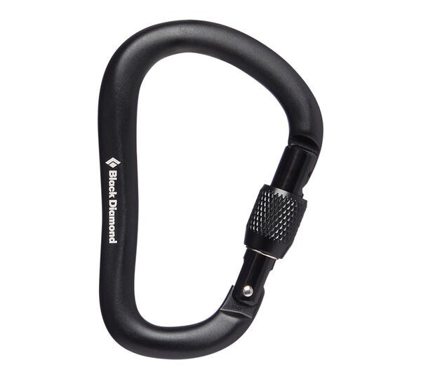 Black Diamond Rocklock Screwgate Carabiner Zwart