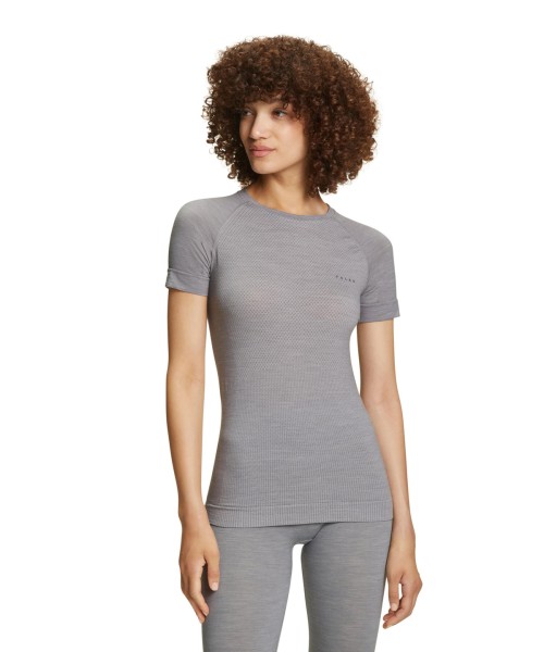 Falke Wool-Tech Light Short Sleeve Dames Grijs